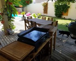 Villa tout confort climatiséee avec piscine et  spa proche des plages