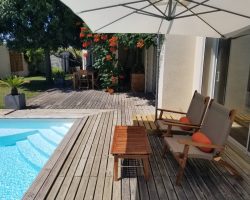 Villa tout confort climatiséee avec piscine et  spa proche des plages