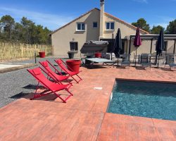 Charmante maison, piscine et vue panoramique​